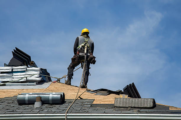 Professional Gutter Installation technician working in Rising Fawn, GA